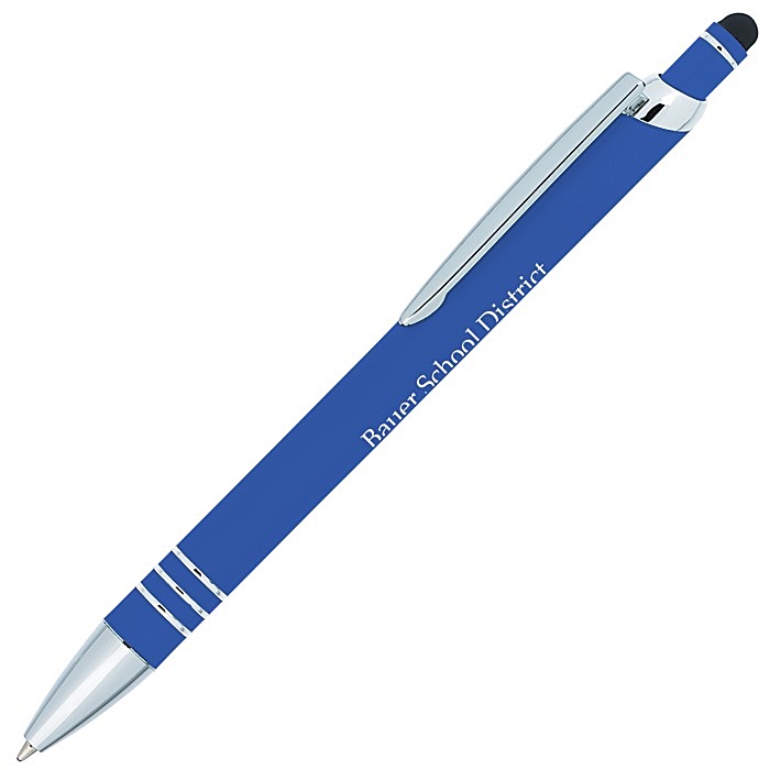 Custom Vortex Soft Touch Stylus Metal Pen