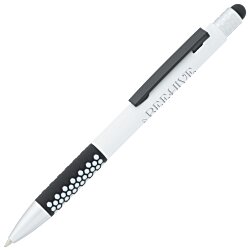 Custom Honeycomb Soft Touch Stylus Metal Pen