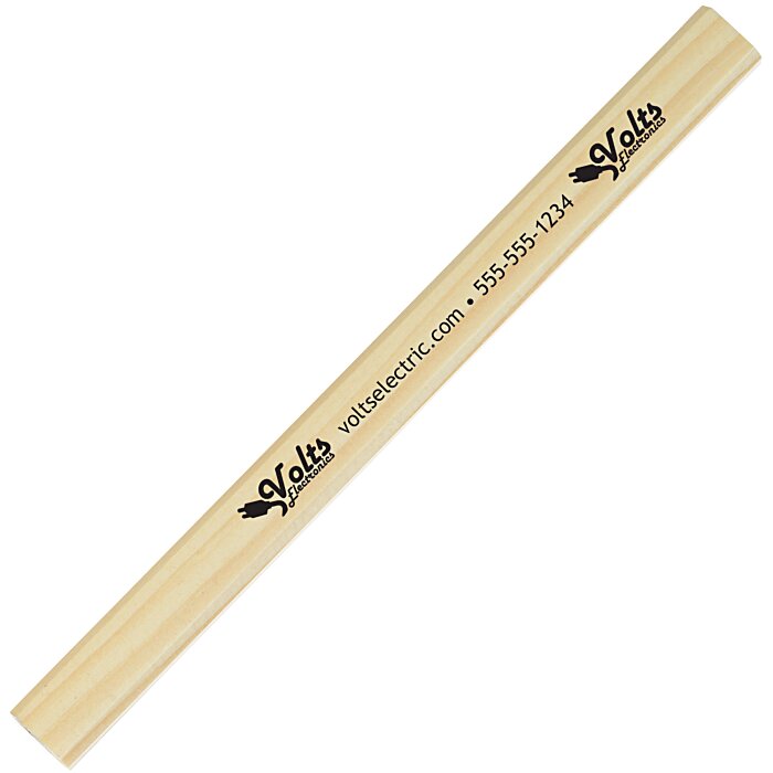 Custom Standard Finish Carpenter Pencil