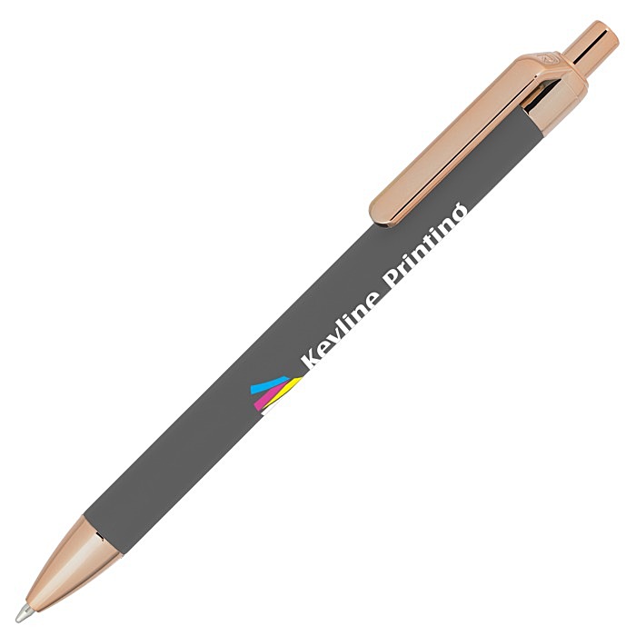 Custom Alamo Soft Touch Metal Pen - Rose Gold