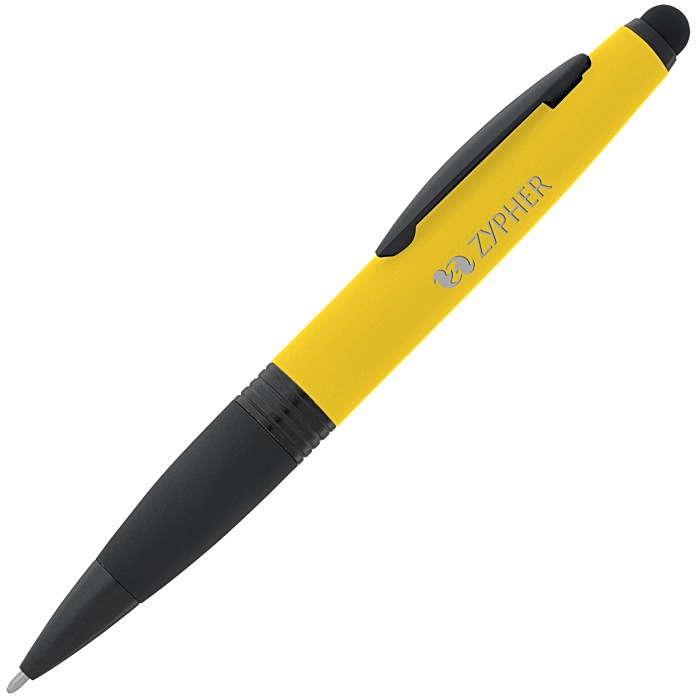Custom Munro Soft Touch Stylus Twist Metal Pen