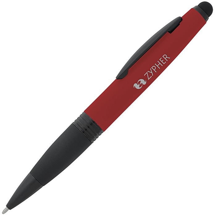 Custom Munro Soft Touch Stylus Twist Metal Pen - 24 hr