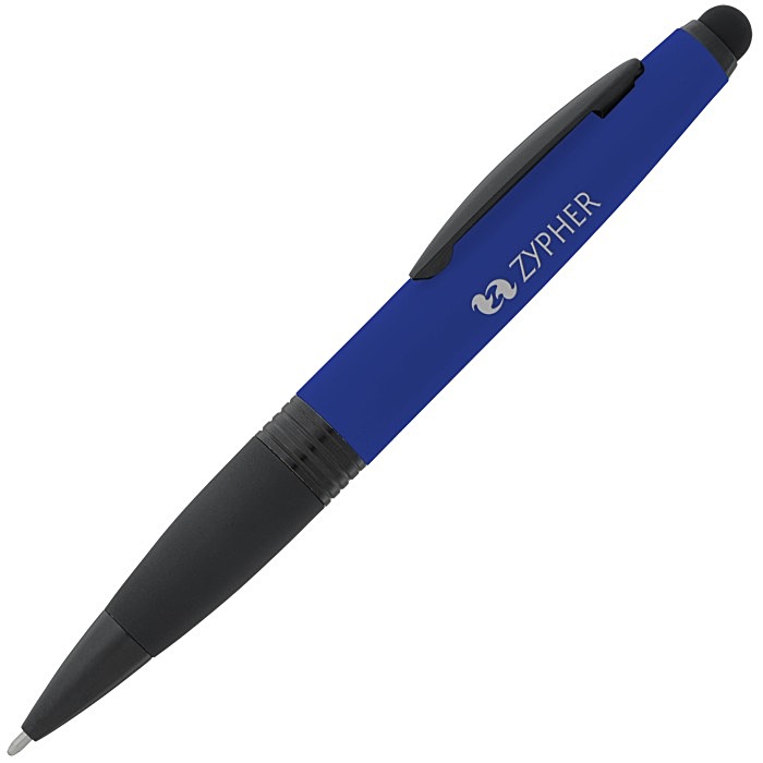 Custom Munro Soft Touch Stylus Twist Metal Pen - 24 hr