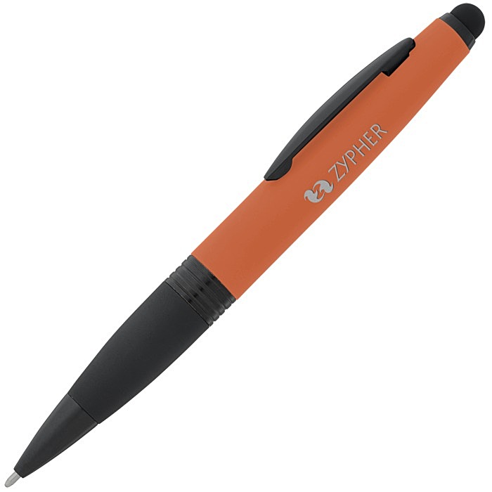 Custom Munro Soft Touch Stylus Twist Metal Pen - 24 hr