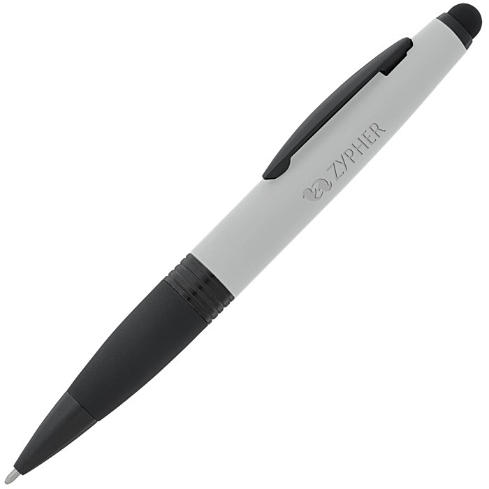 Custom Munro Soft Touch Stylus Twist Metal Pen - 24 hr