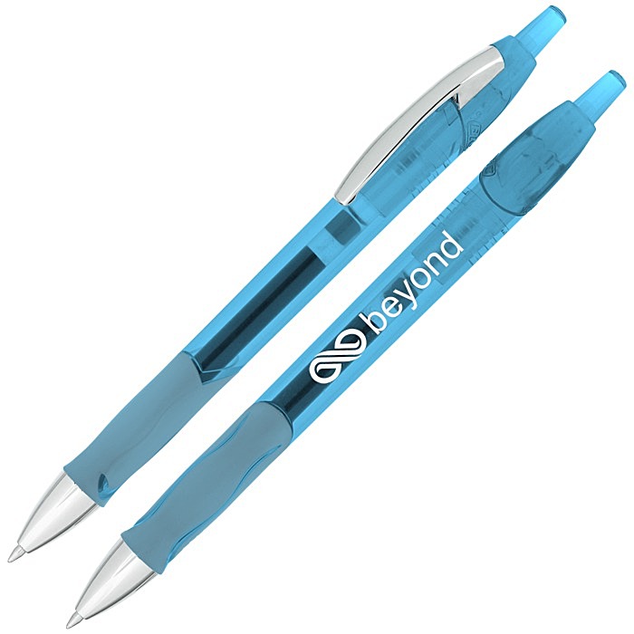 Custom Bic Ferocity Clic Gel Pen - Translucent