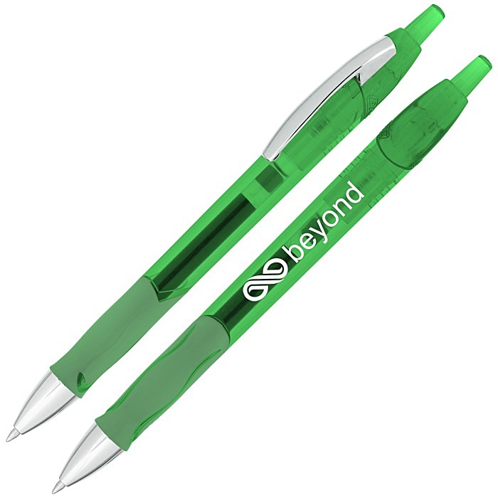 Custom Bic Ferocity Clic Gel Pen - Translucent