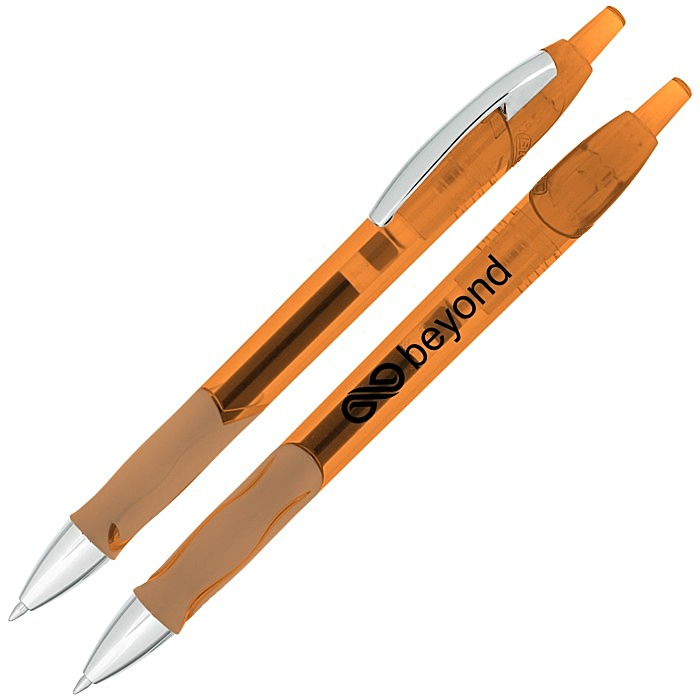 Custom Bic Ferocity Clic Gel Pen - Translucent