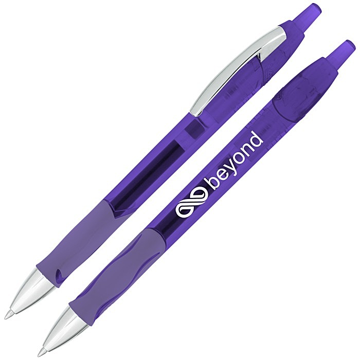 Custom Bic Ferocity Clic Gel Pen - Translucent
