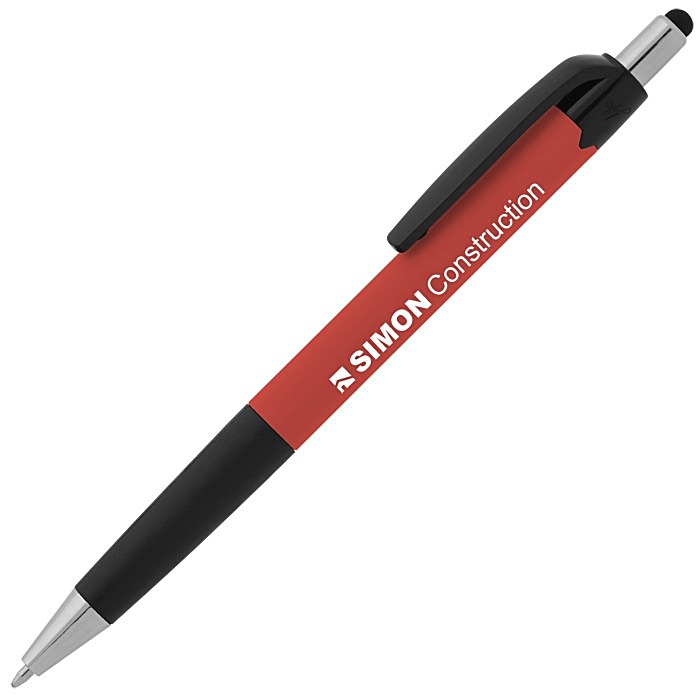 Custom Mardi Gras Soft Touch Stylus Pen
