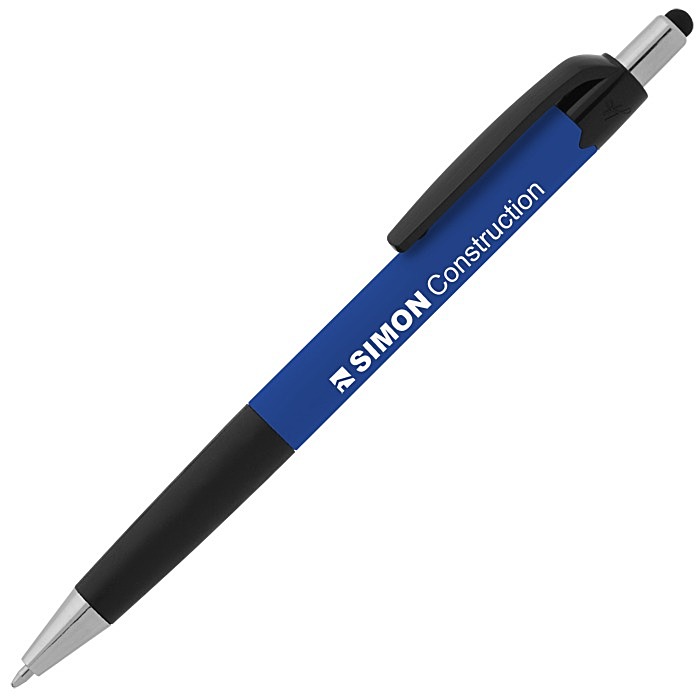 Custom Mardi Gras Soft Touch Stylus Pen