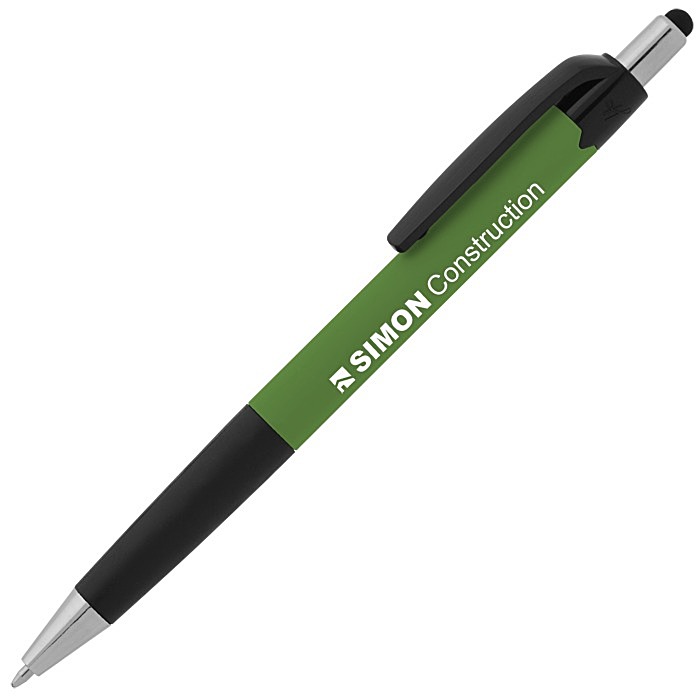Custom Mardi Gras Soft Touch Stylus Pen