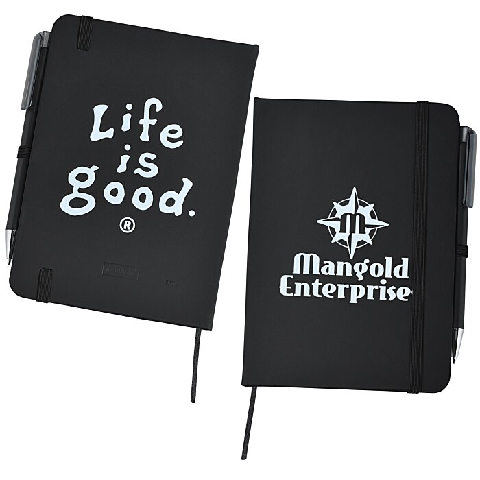 Custom Life is Good TaskRight Afton Notebook with Pen - LIG