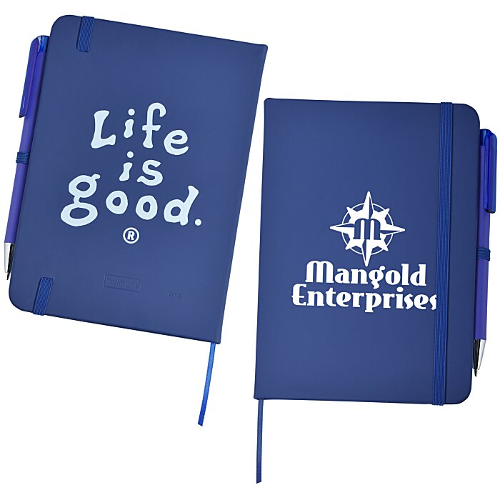 Custom Life is Good TaskRight Afton Notebook with Pen - LIG