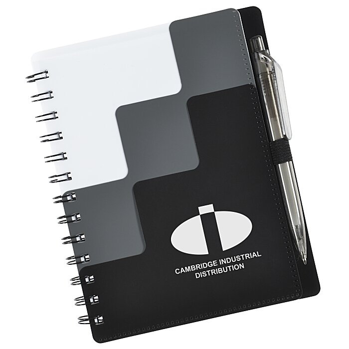 Custom Riser Pocket Spiral Notebook with Pen