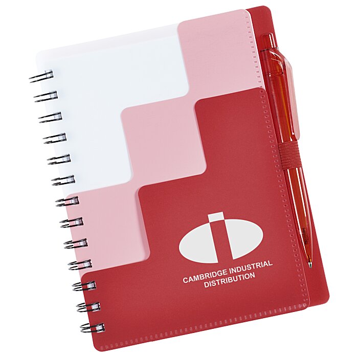 Custom Riser Pocket Spiral Notebook with Pen