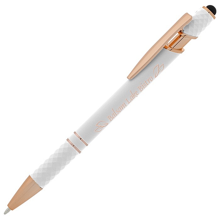 Custom Rita Soft Touch Facet Stylus Metal Pen