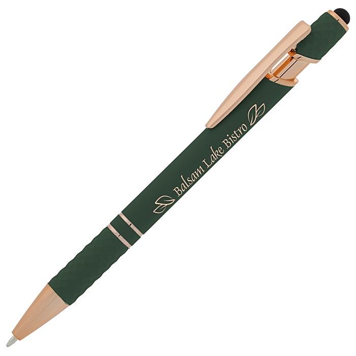Custom Rita Soft Touch Facet Stylus Metal Pen