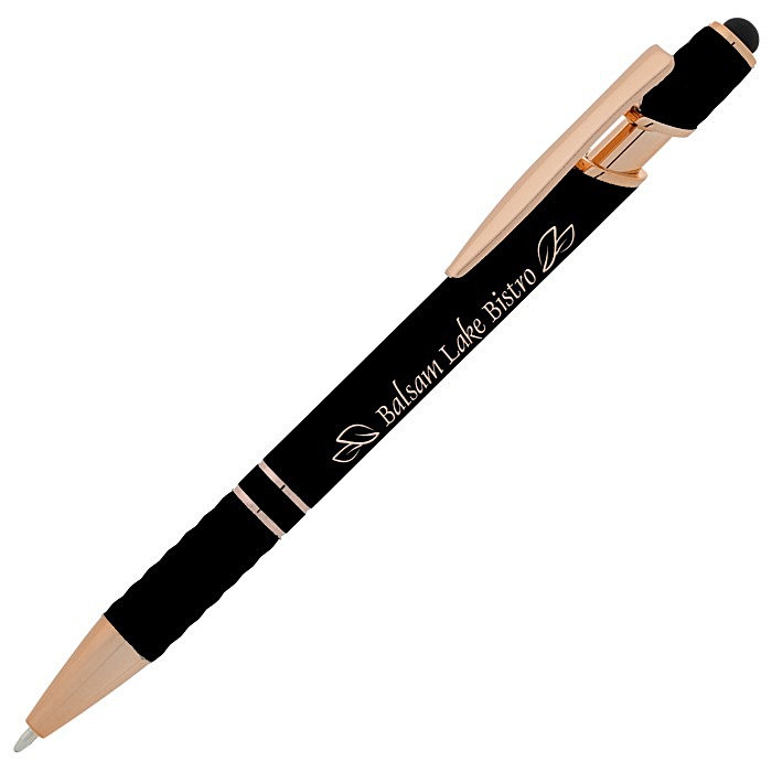 Custom Rita Soft Touch Facet Stylus Metal Pen