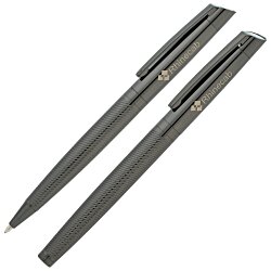 Custom Ridgerton Twist Metal Pen and Rollerball Pen Set