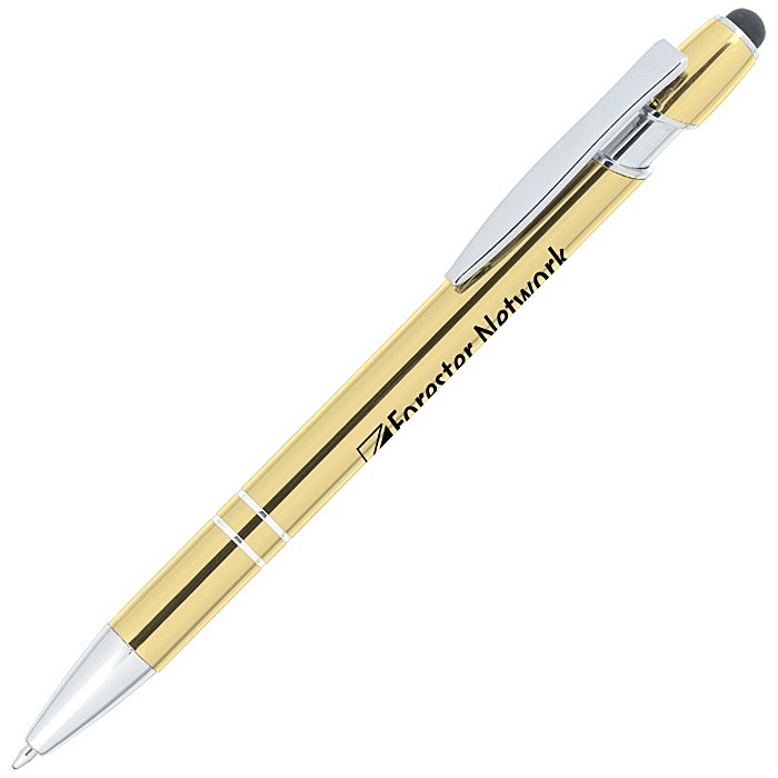 Custom Piper Incline Stylus Metal Pen - Metallic