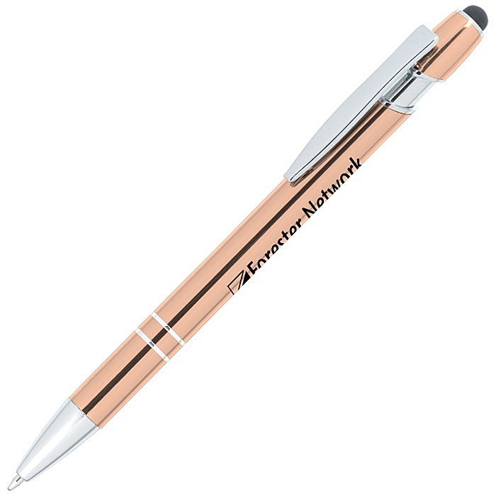 Custom Piper Incline Stylus Metal Pen - Metallic