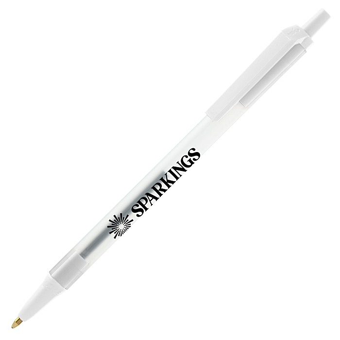 Custom Bic Clic Stic Pen - Clear - 24 hr