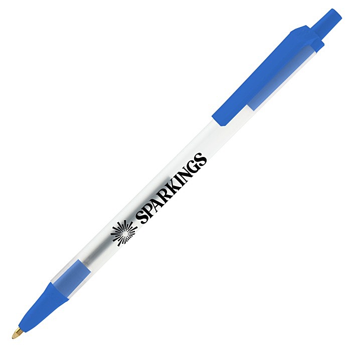 Custom Bic Clic Stic Pen - Clear - 24 hr