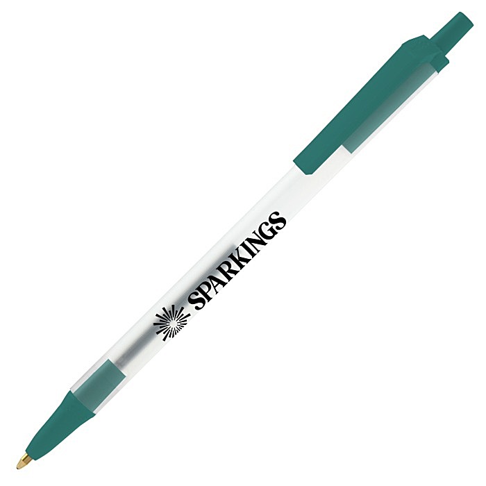 Custom Bic Clic Stic Pen - Clear - 24 hr