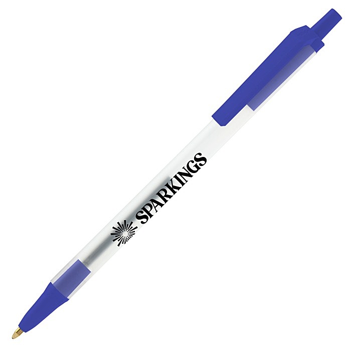 Custom Bic Clic Stic Pen - Clear - 24 hr