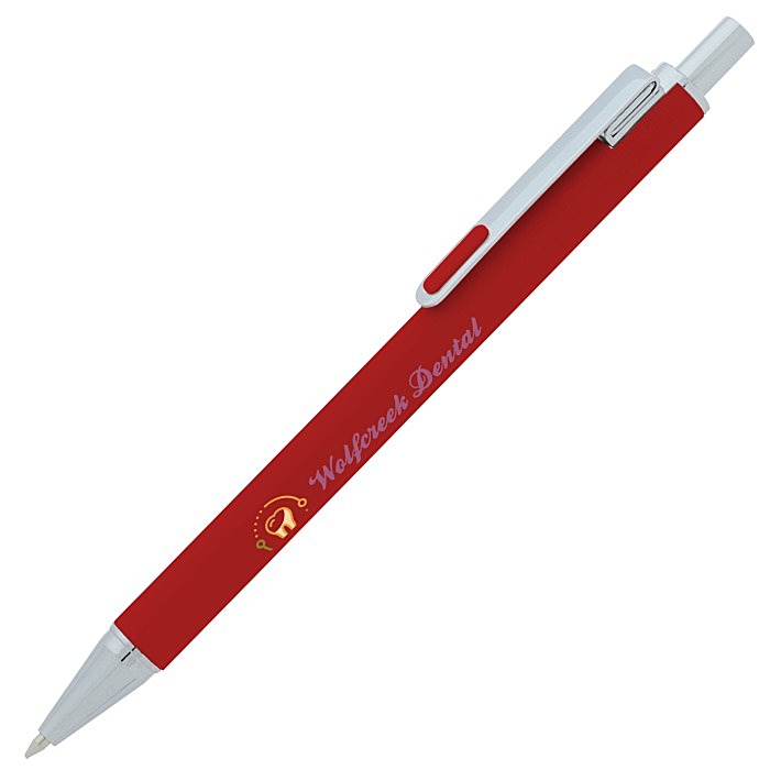 Custom Owen Soft Touch Metal Pen - Full Colour