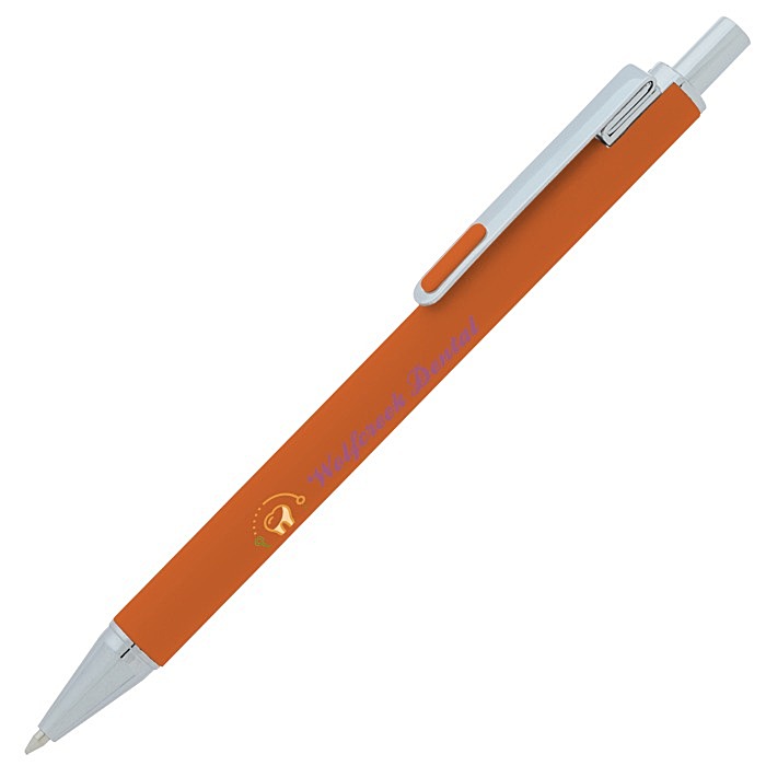Custom Owen Soft Touch Metal Pen - Full Colour