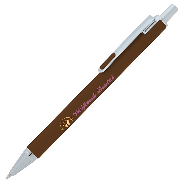 Custom Owen Soft Touch Metal Pen - Full Colour