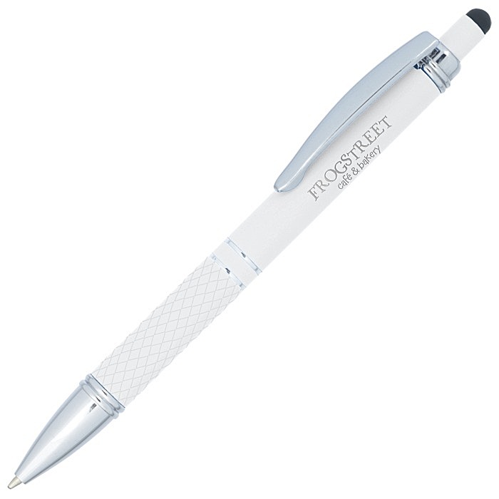 Custom Quinly Soft Touch Stylus Metal Pen - Laser