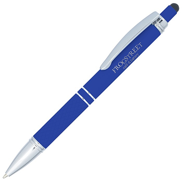 Custom Quinly Soft Touch Stylus Metal Pen - Laser