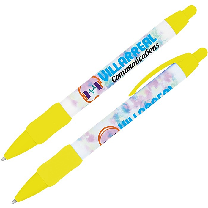 Custom Uni-Colour WideBody Pen with Grip - Full Colour
