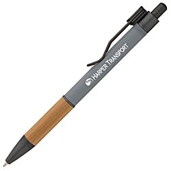 Custom Manoa Ballpoint Pen with Bamboo Grip- Laser Engraved - Closeout