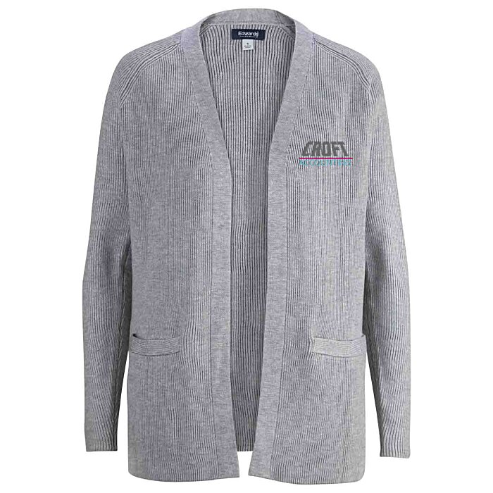 Custom Open Front Cardigan With Pockets - Ladies'