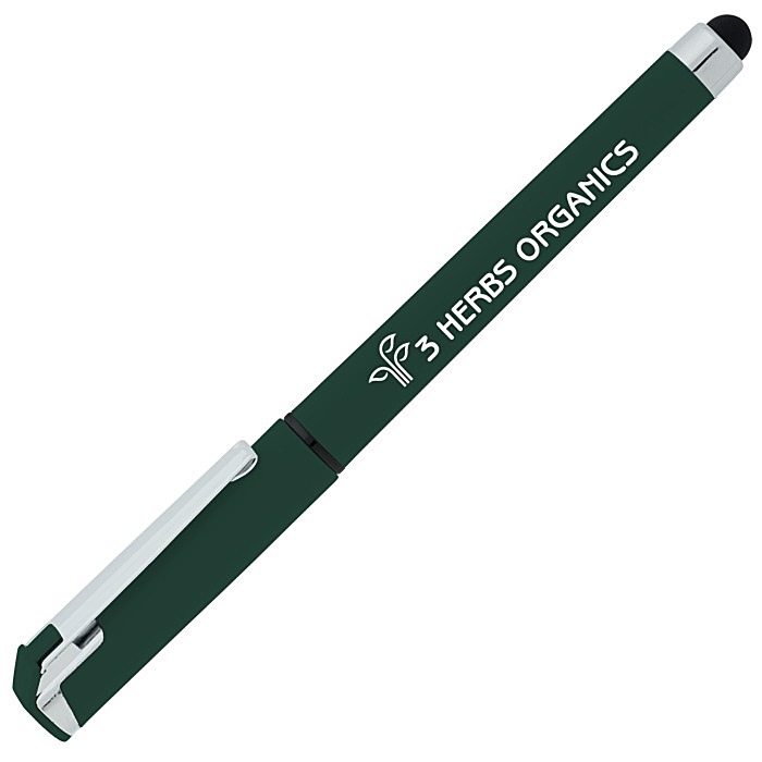 Custom Cali Soft Touch Stylus Gel Pen - Opaque