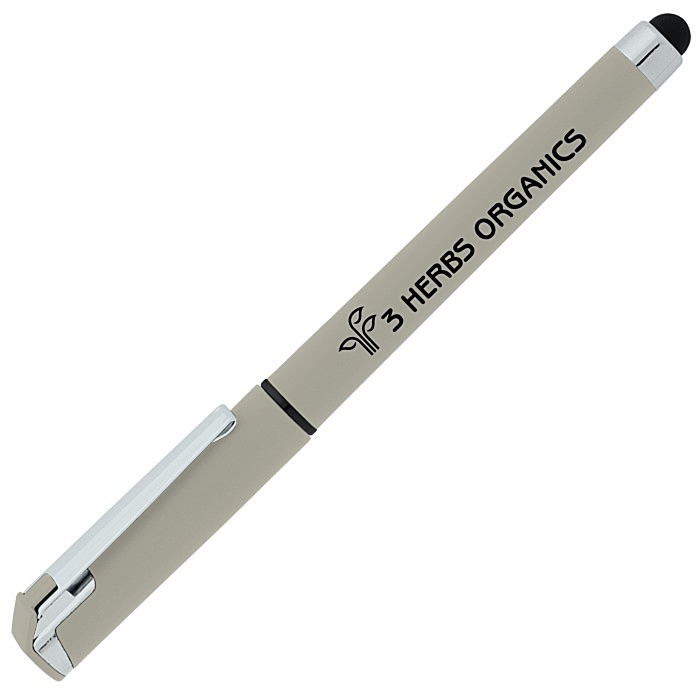 Custom Cali Soft Touch Stylus Gel Pen - Opaque