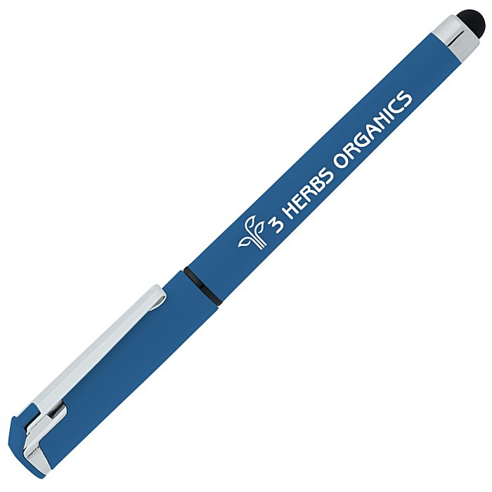 Custom Cali Soft Touch Stylus Gel Pen - Opaque