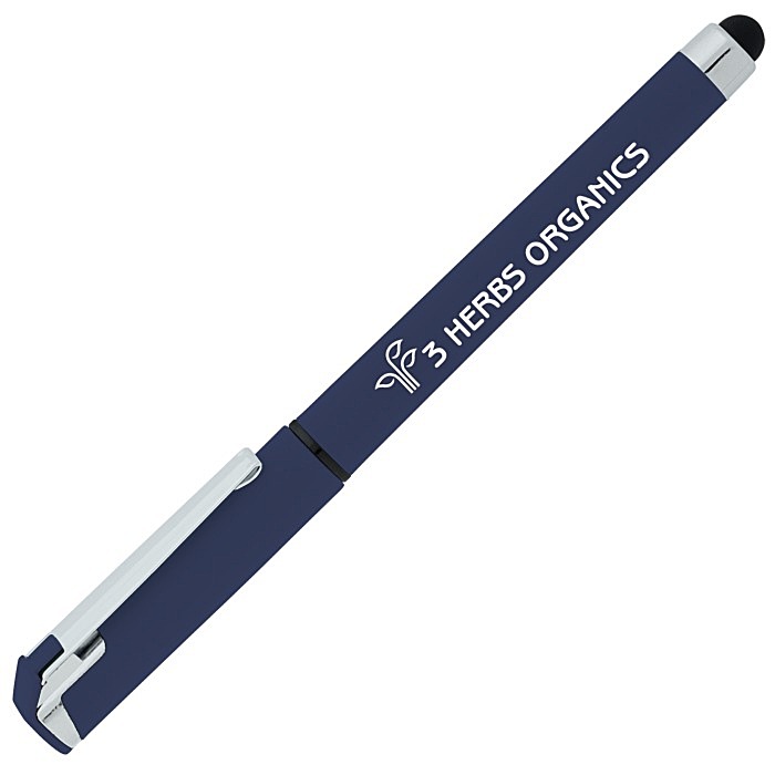 Custom Cali Soft Touch Stylus Gel Pen - Opaque