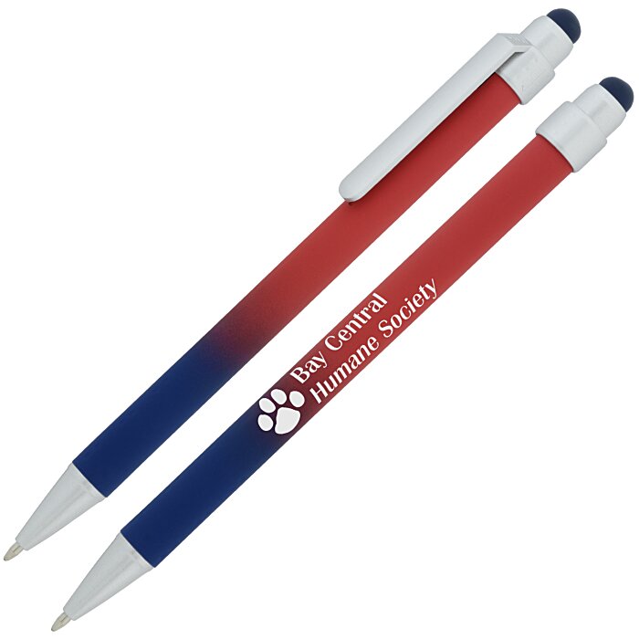 Custom Lavon Ombre Soft Touch Stylus Pen