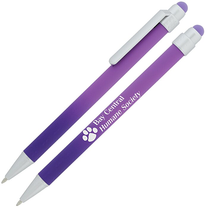 Custom Lavon Ombre Soft Touch Stylus Pen