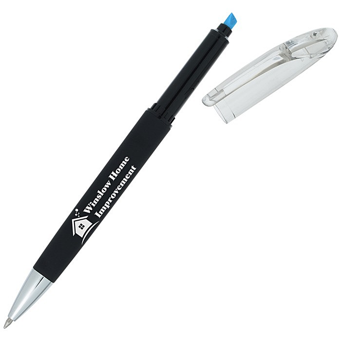 Custom Nora Soft Touch Twist Pen / Highlighter