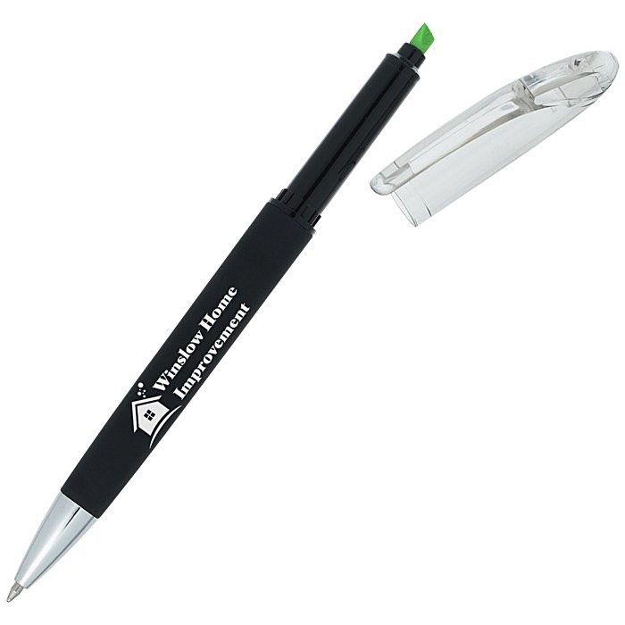 Custom Nora Soft Touch Twist Pen / Highlighter