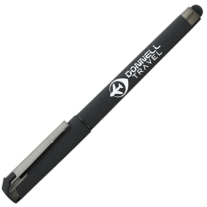 Custom Cali Soft Touch Stylus Gel Pen - Powder Coat
