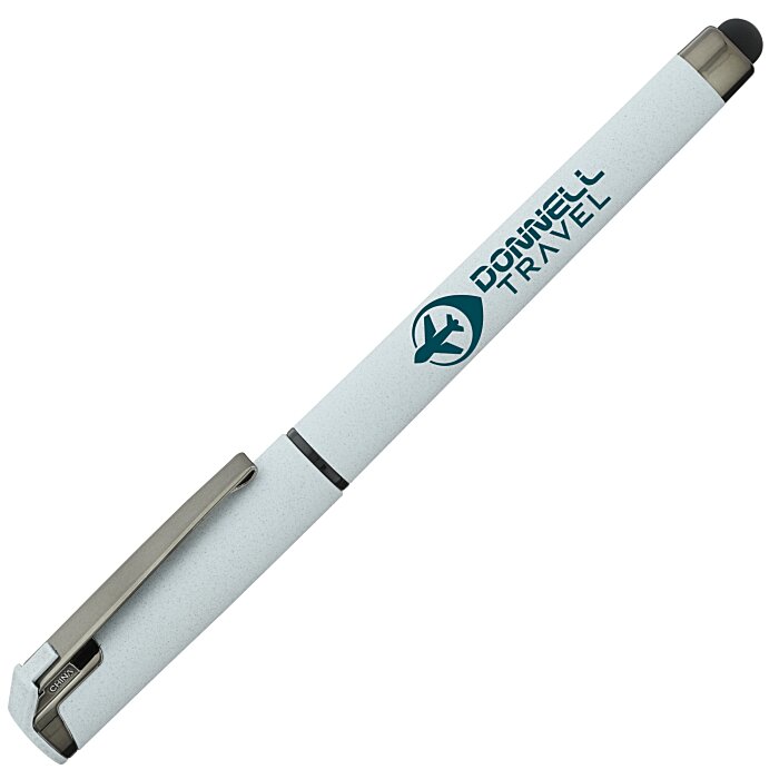 Custom Cali Soft Touch Stylus Gel Pen - Powder Coat