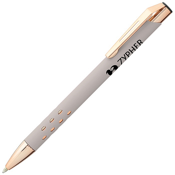 Custom Souvenir Armor Soft Touch Metal Pen - Rose Gold