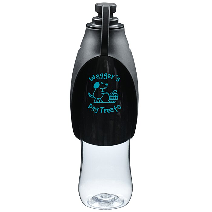 Custom Pet Water Bottle with Dispensing Bowl